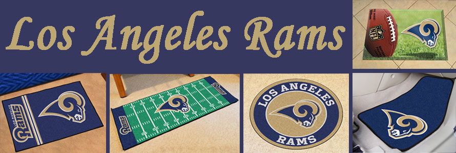 Los Angeles Rams header image for Sports Licensing Solutions products, image made by everything doormats.