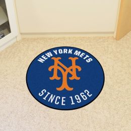 New York Mets Retro Roundel Area Rug â€“ Nylon