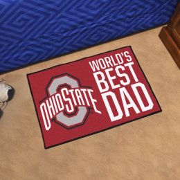 Ohio State Buckeyes Worldâ€™s Best Dad Starter Doormat - 19 x 30