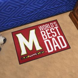 Maryland Terrapins Worldâ€™s Best Dad Starter Doormat - 19 x 30