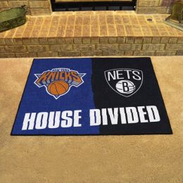 Knicks - Nets  House Divided Mat - 34 x 45