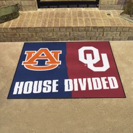 Auburn - Oklahoma House Divided Mat - 34 x 45