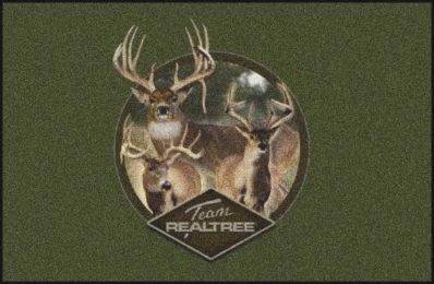 Realtree Deer Camouflage Nylon Area Rug