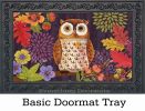 Indoor & Outdoor Floral Owl MatMate Doormat-18x30