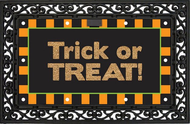 Halloween Fiber Optic Light Up Coir Doormat - Floor Mat Happy Halloween Fiber Optic Light Up Coir Doormat - Floor Mat - Halloween Fiber Optic Light Up Coir Doormat - Floor Mat