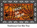 Coco Coir Trick or Treat Flocked Doormat - 16 x 28