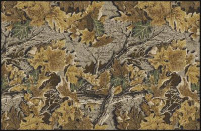 Advantage Realtree Leaves & Branches Camouflage Nylon Area Rug