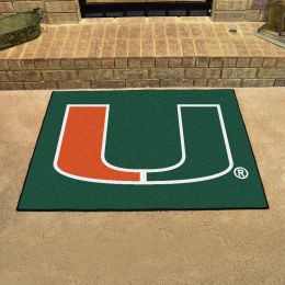 University of Miami Logo All Star  Doormat