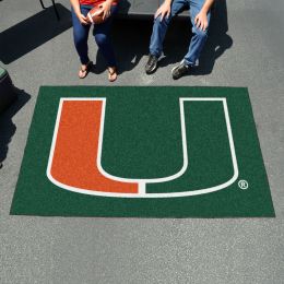 University of Miami Logo  Outdoor Ulti-Mat