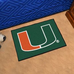 University of Miami Logo Starter  Doormat