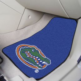 University of Florida Licensed 2pc Printed Carpet Car Mat Set