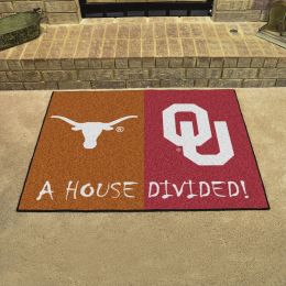 Texasâ€“ Oklahoma House Divided Mat - 34 x 45