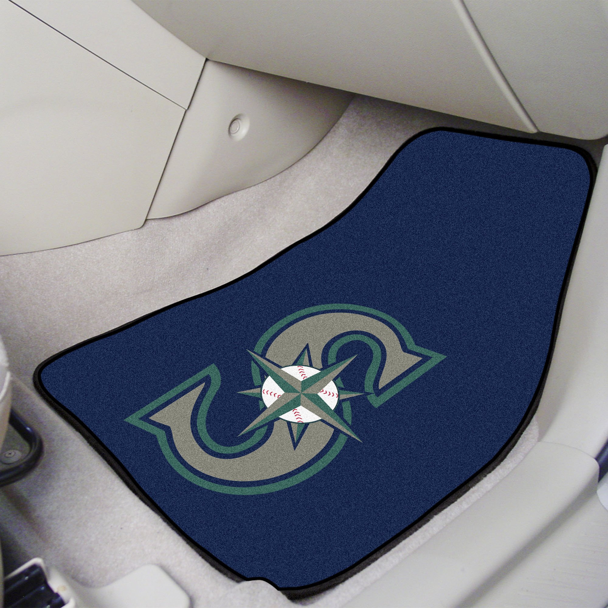 Seattle Mariners 2pc Carpet Car Mat Set â€“ 17 x 27