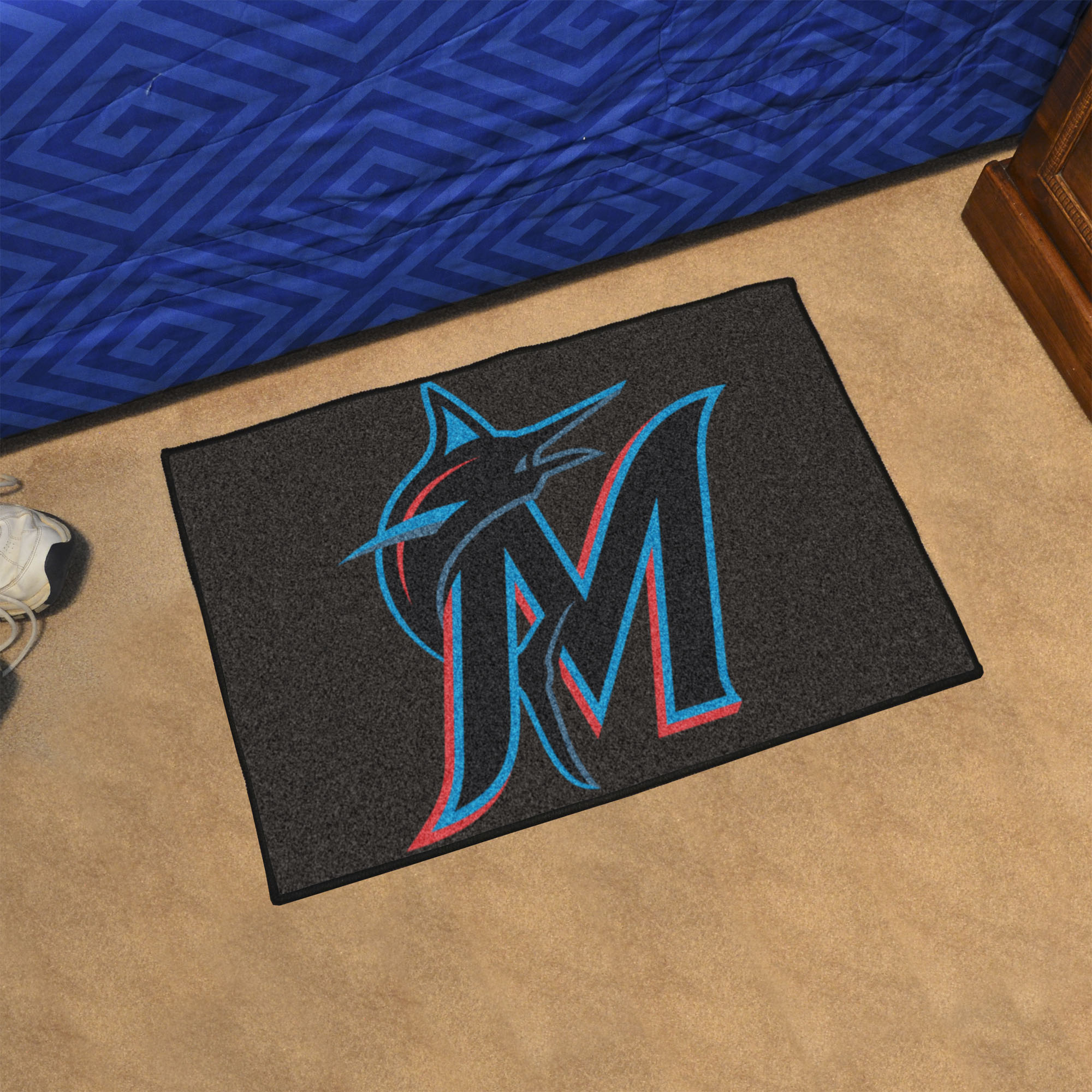 Miami Marlins Starter Doormat â€“ 19 x 30