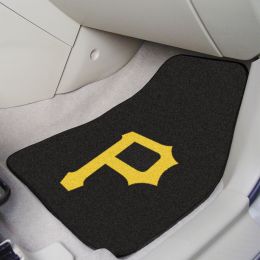 Pittsburgh Pirates 2pc Carpet Car Mat Set â€“ 17 x 27