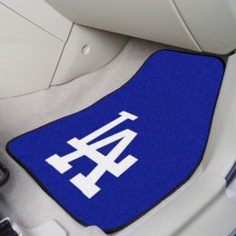 Los Angeles Dodgers 2pc Carpet Car Mat Set â€“ 17 x 27