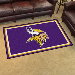 Minnesota Vikings Area Rug - Nylon 4â€™ x 6â€™