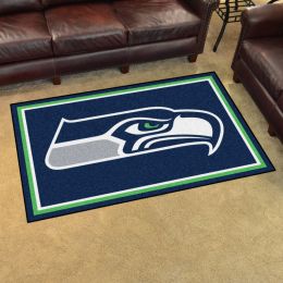 Seattle Seahawks Area Rug - Nylon 4â€™ x 6â€™