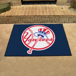 New York Yankees All Star Mat â€“ 34 x 44.5 Bat in Hat Logo