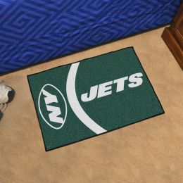 Jets Uniform Inspired Starter Doormat - 19 x 30