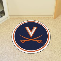 University of Virginia  Eco Friendly Logo Shaped Area Rug
