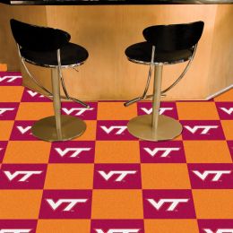 Virginia Tech Hokies Team Carpet Tiles - 45 sq ft