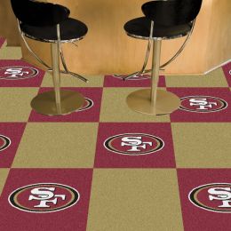 49ers Team Carpet Tiles - 45 sq ft