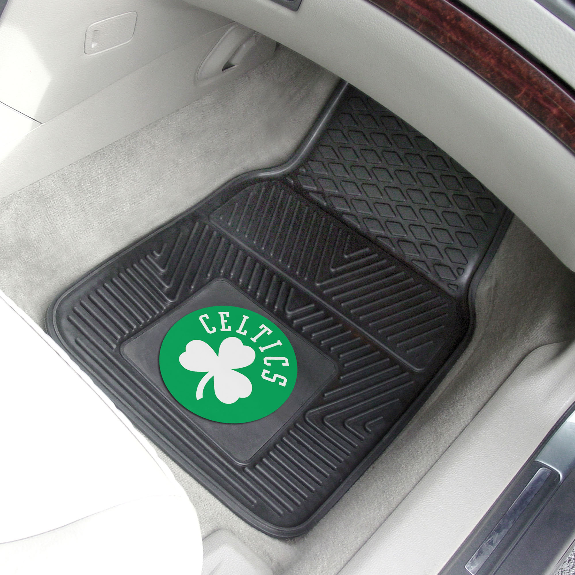 Boston Celtics 2pc Vinyl Car Floor Mats - 18 x 27