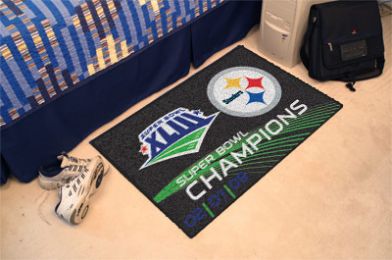 Pittsburgh Steelers Super Bowl Starter Doormat - 19x30