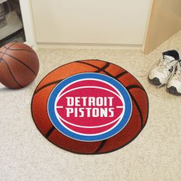Detroit Pistons Ball Shaped Area Rug