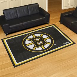 Boston Bruins Area Rug - 5' x 8' Nylon