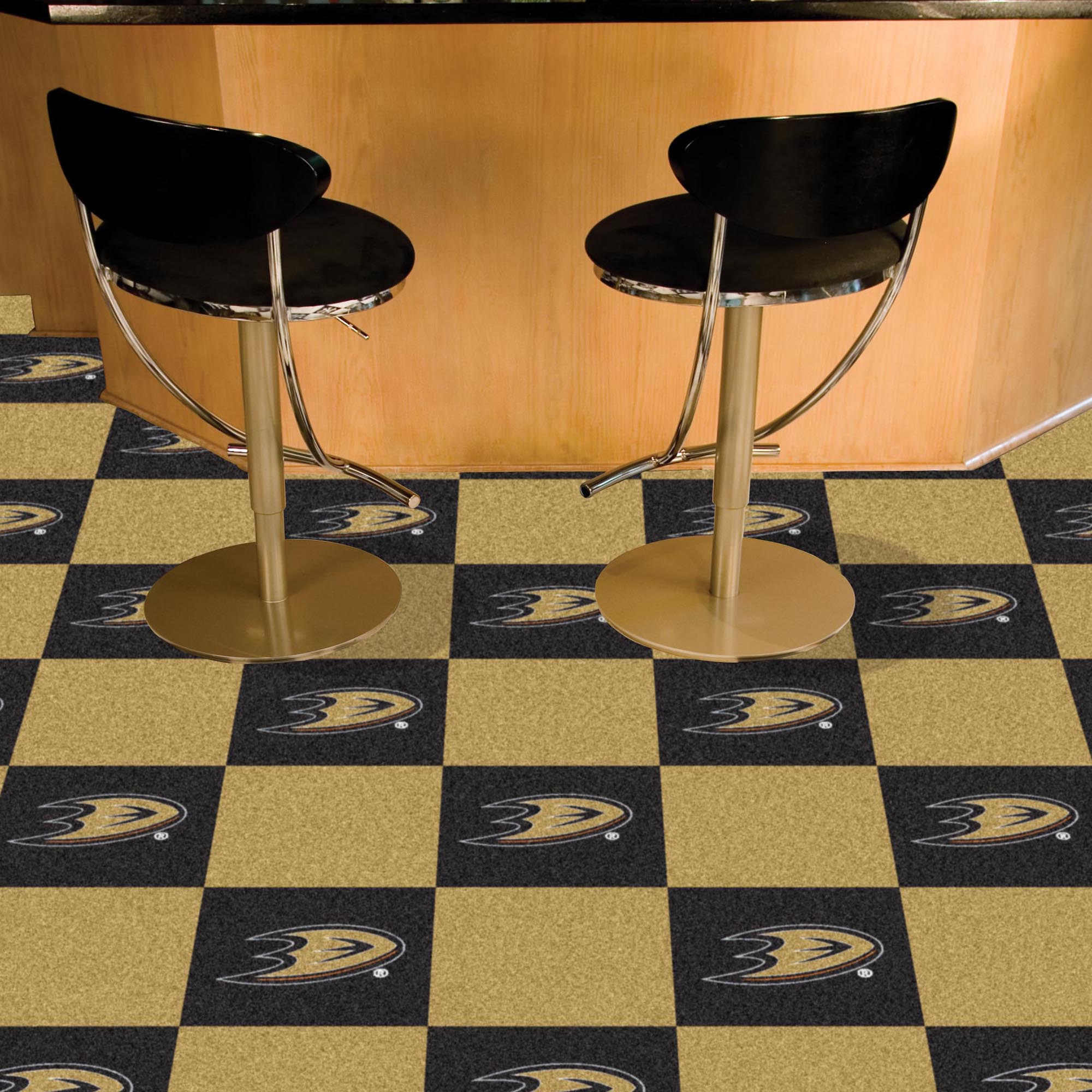 Anaheim Ducks Team Carpet Tiles - 45 sq ft
