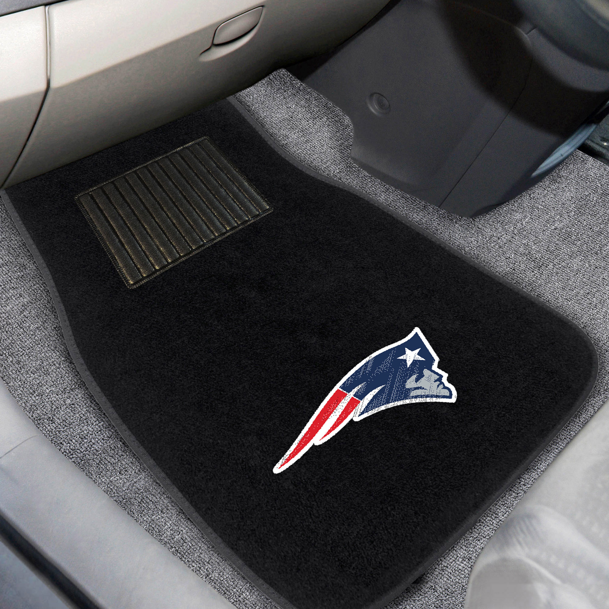 New England Patriots Embroidered Car Mat Set â€“ Carpet