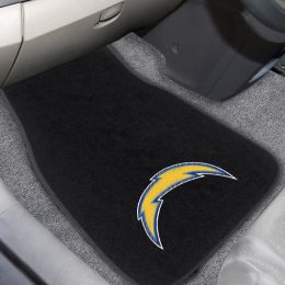 Los Angeles Chargers Embroidered Car Mat Set â€“ Carpet