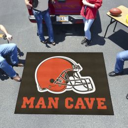 Browns Man Cave Tailgater Mat â€“ 60 x 72