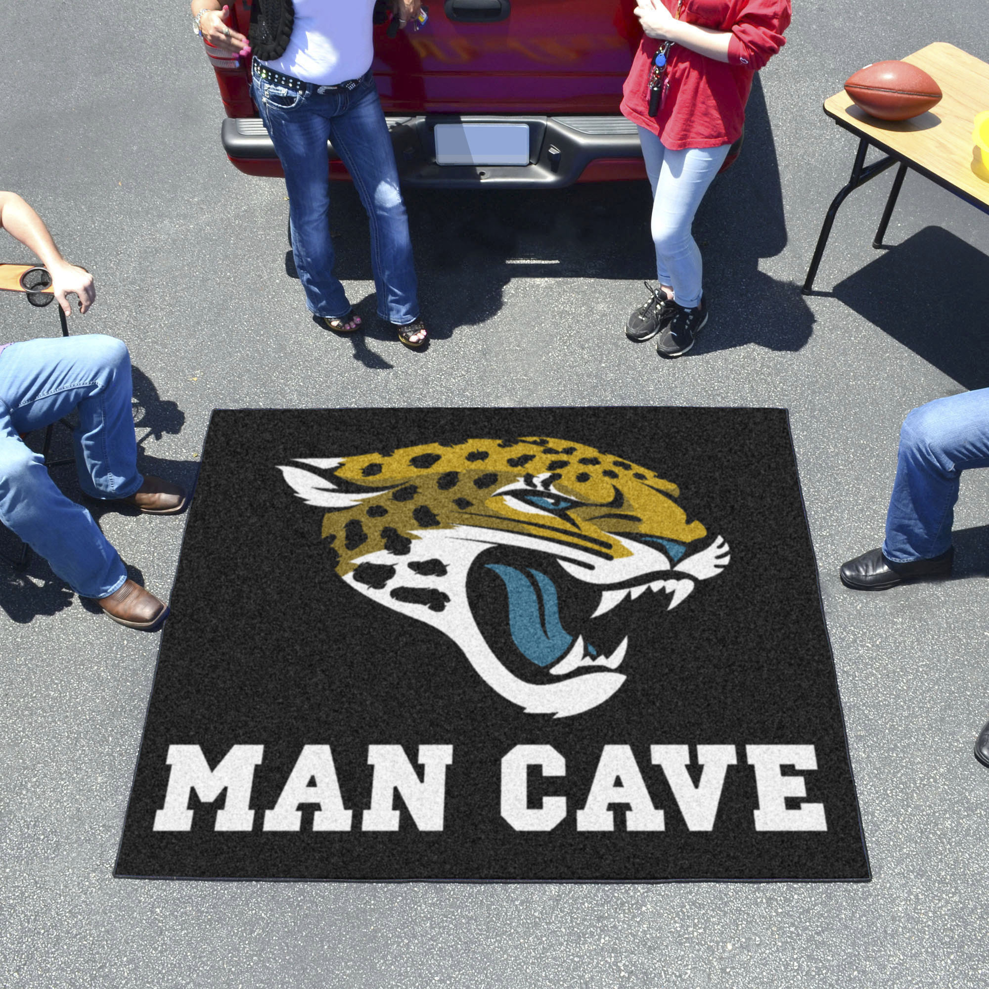 Jaguars Man Cave Tailgater Mat â€“ 60 x 72