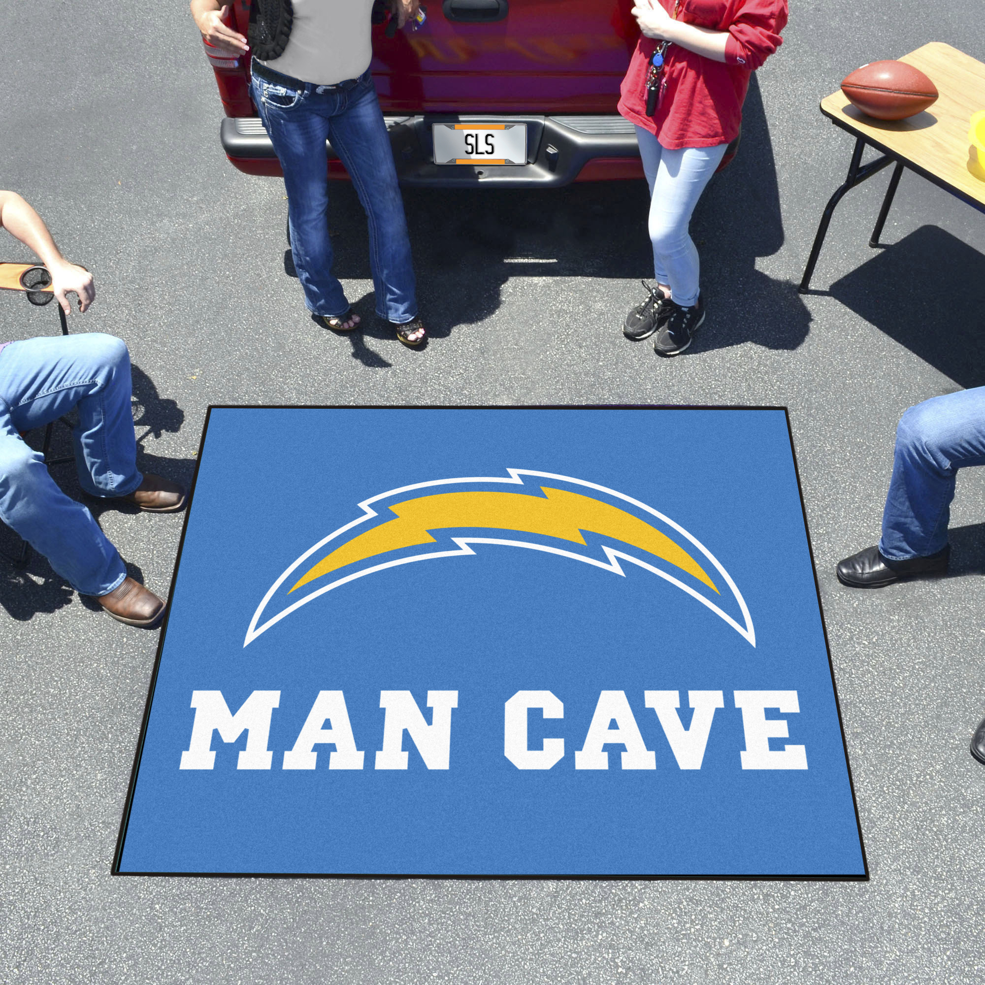 Chargers Man Cave Tailgater Mat â€“ 60 x 72