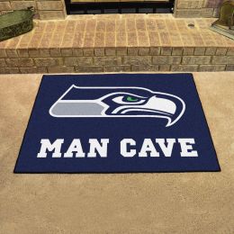 Seahawks Man Cave All Star Mat â€“ 34 x 44.5