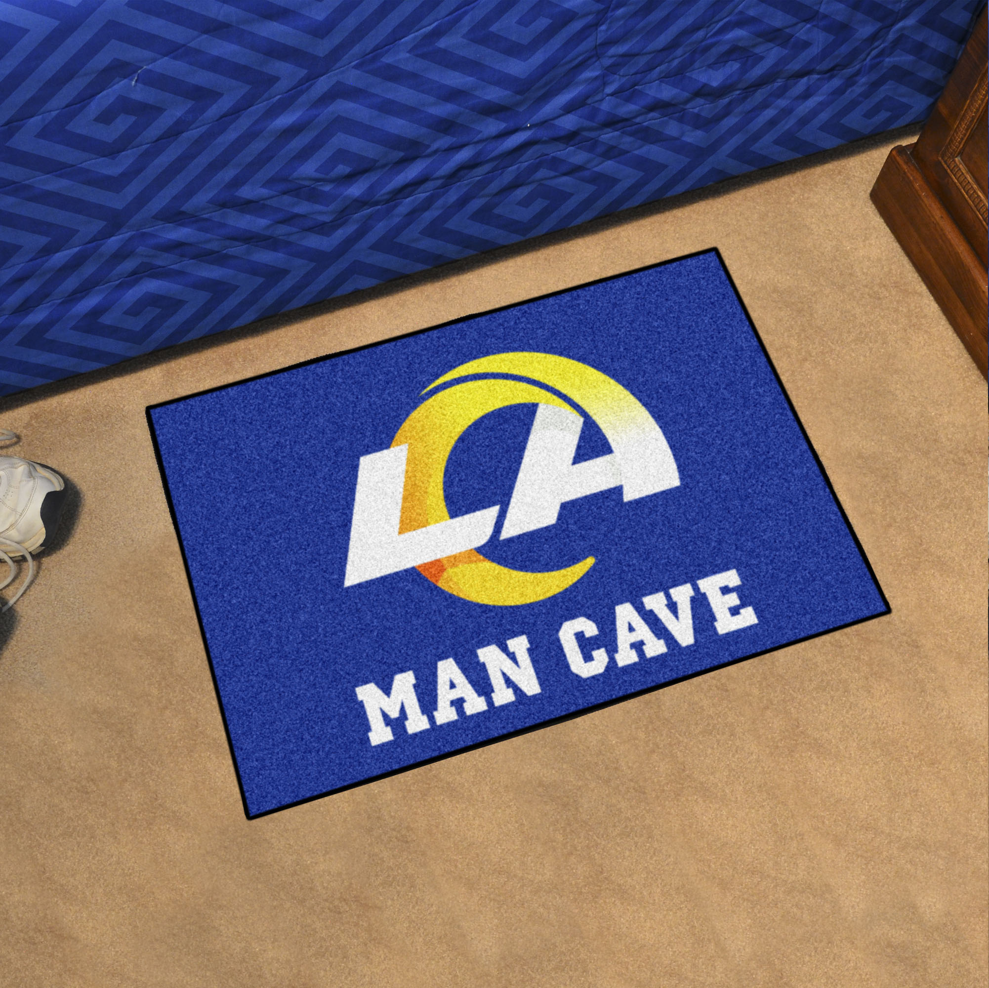 Rams Man Cave Starter Mat - 19 x 30