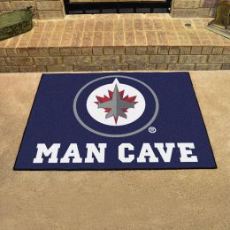 Winnipeg Jets Man Cave All Star Mat â€“ 34â€ x 44.5â€