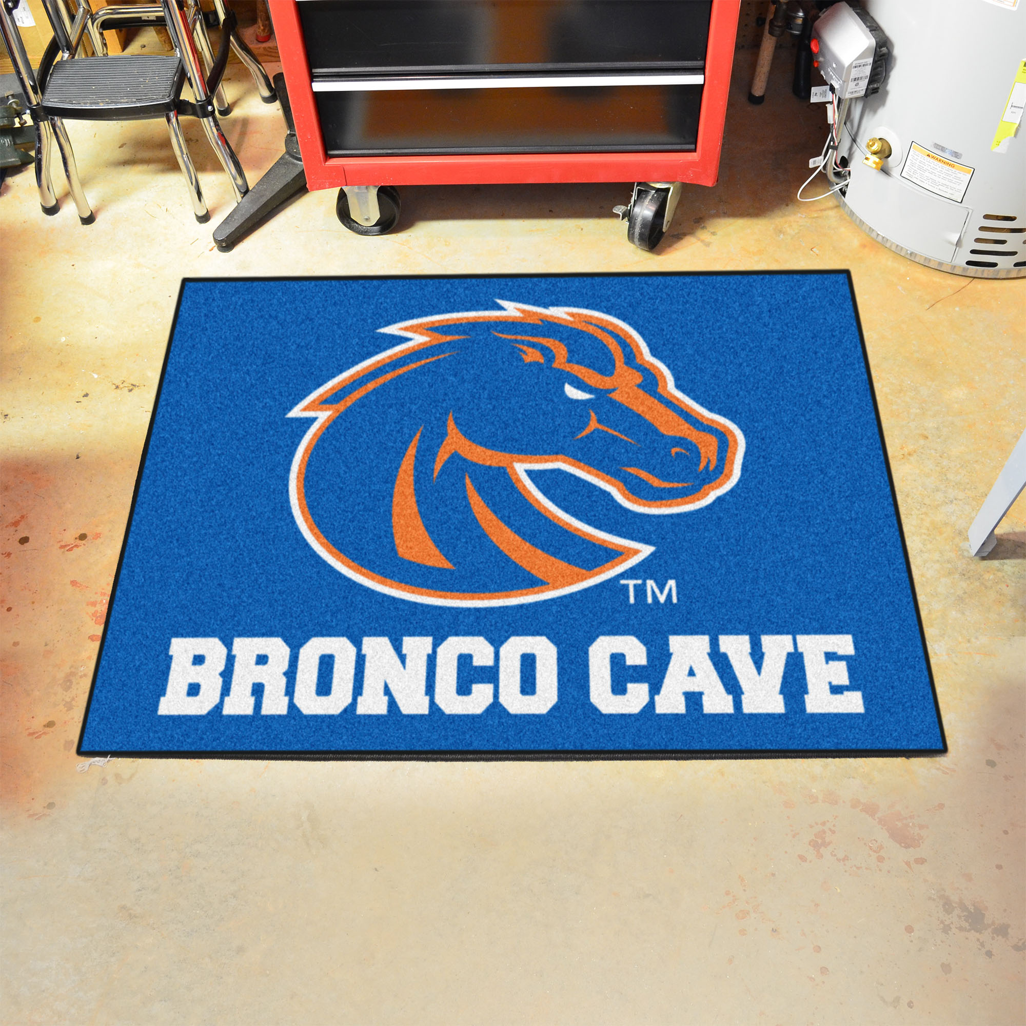 BSU Broncos Man Cave All Star Mat â€“ 34 x 44.5