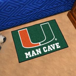 Univ. Of Miami Hurricanes Starter Man Cave Mat Floor Mat