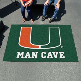 Univ. Of Miami Hurricanes Man Cave Ulti-Mat Area Rug