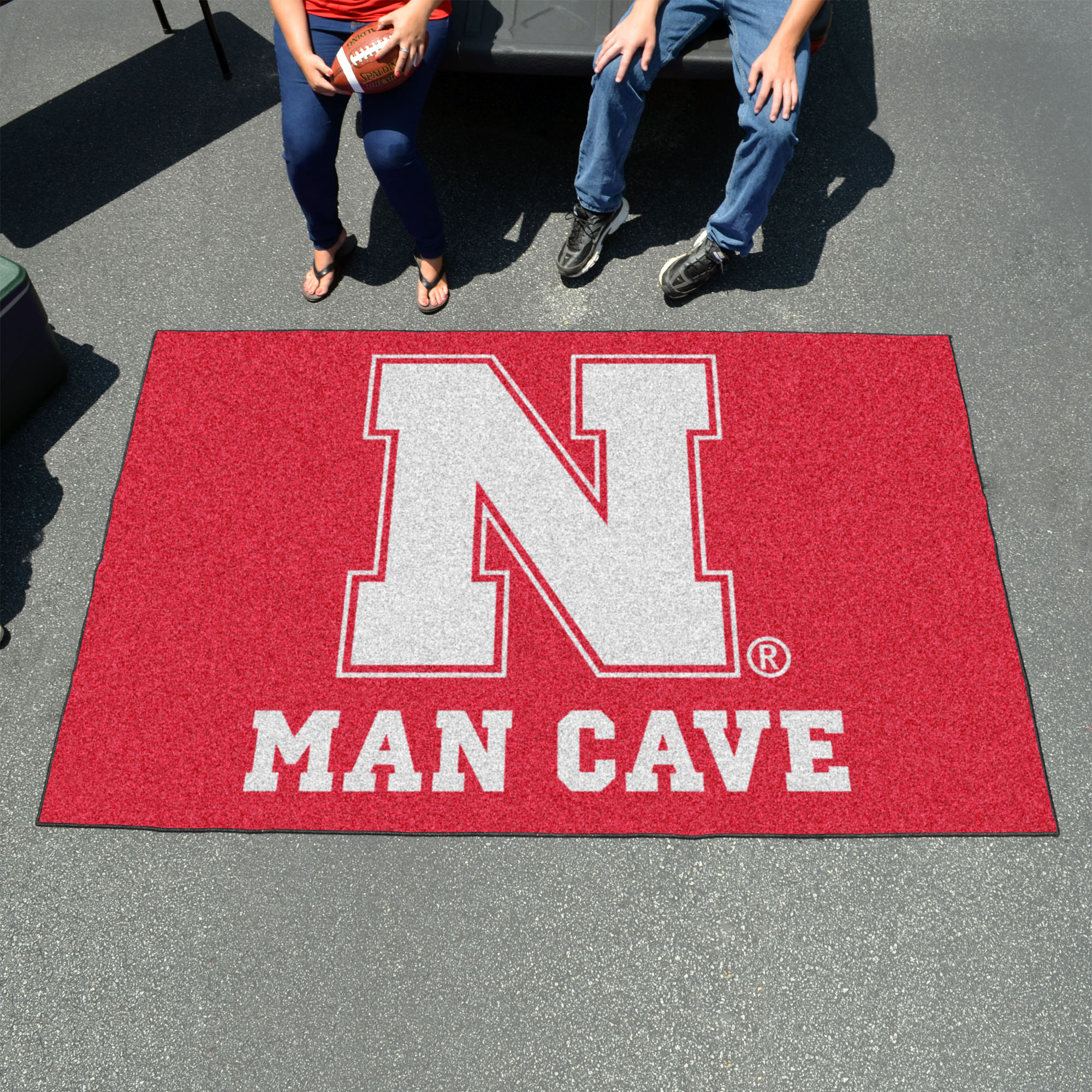 University of Nebraska Man Cave Ulti-Mat - Nylon 60 x 96