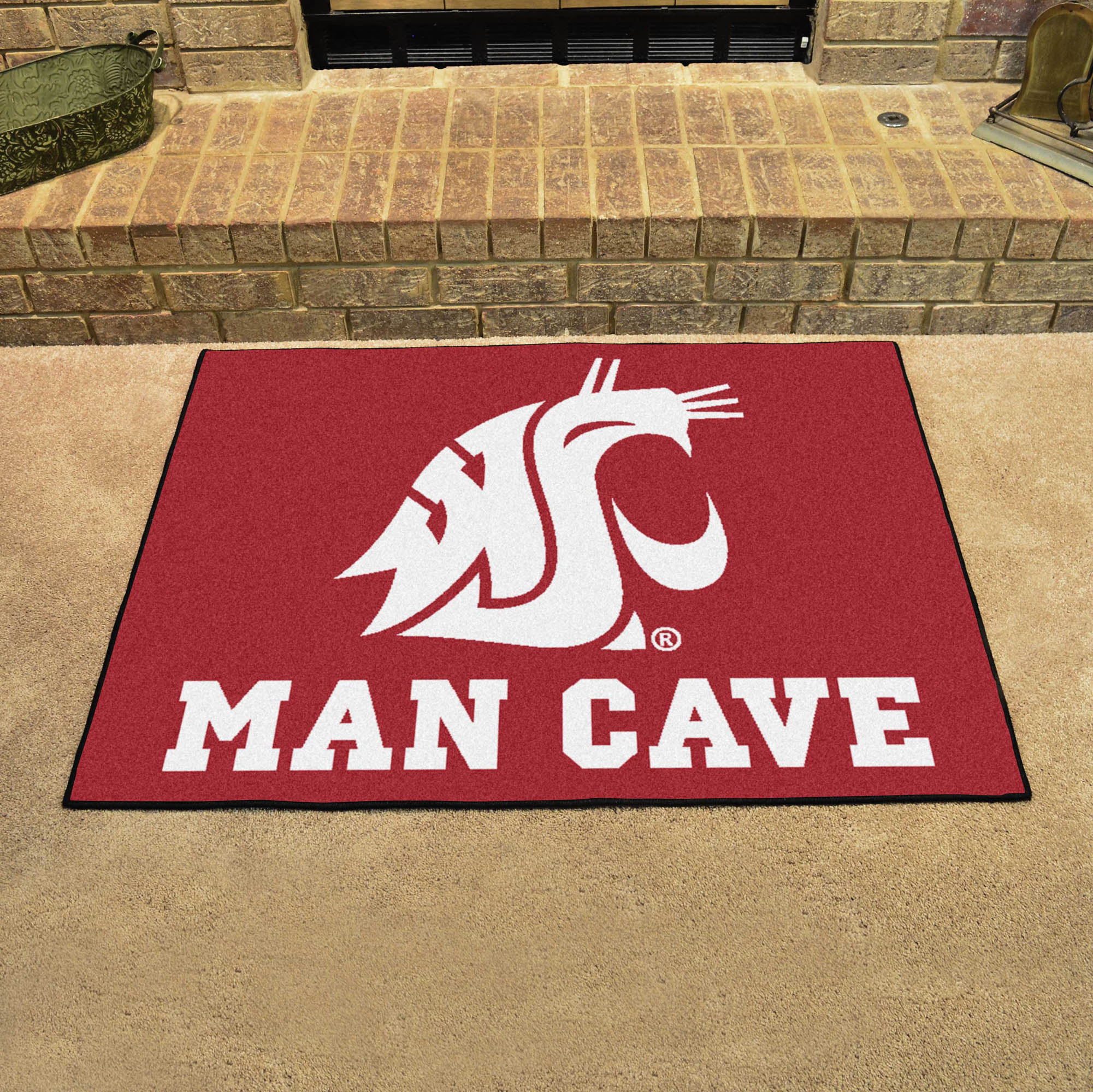 Washington State Univ. Cougars All Star Man Cave Mat Floor Mat