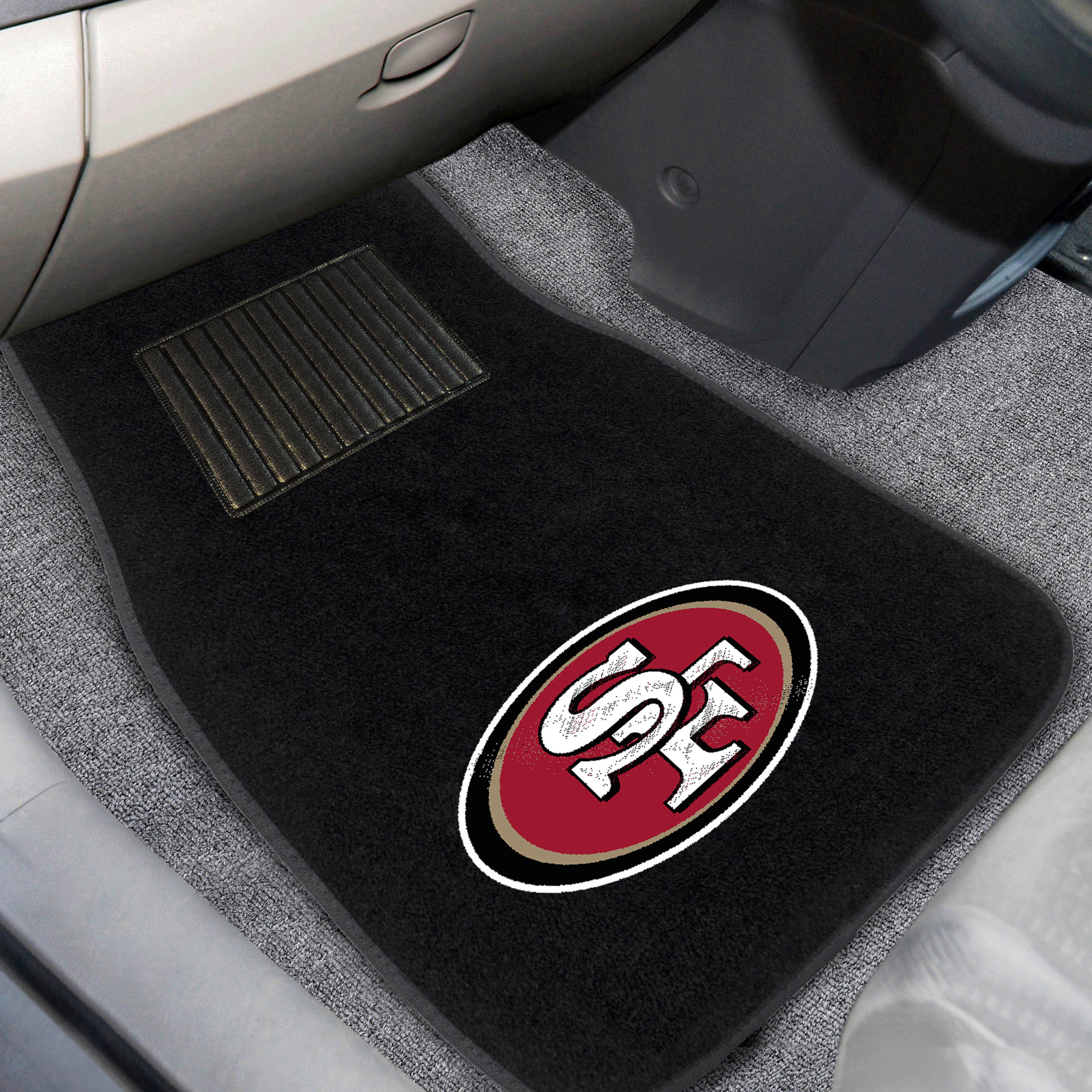 San Francisco 49ers Embroidered Car Mat Set â€“ Carpet