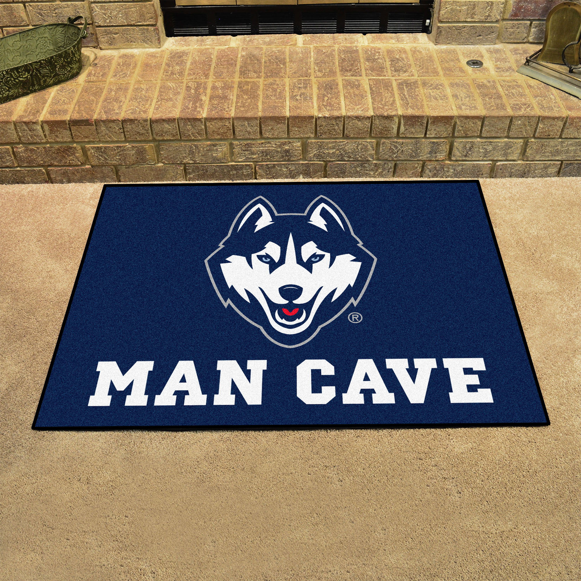 UConn Man Cave All Star Mat â€“ 34 x 44.5