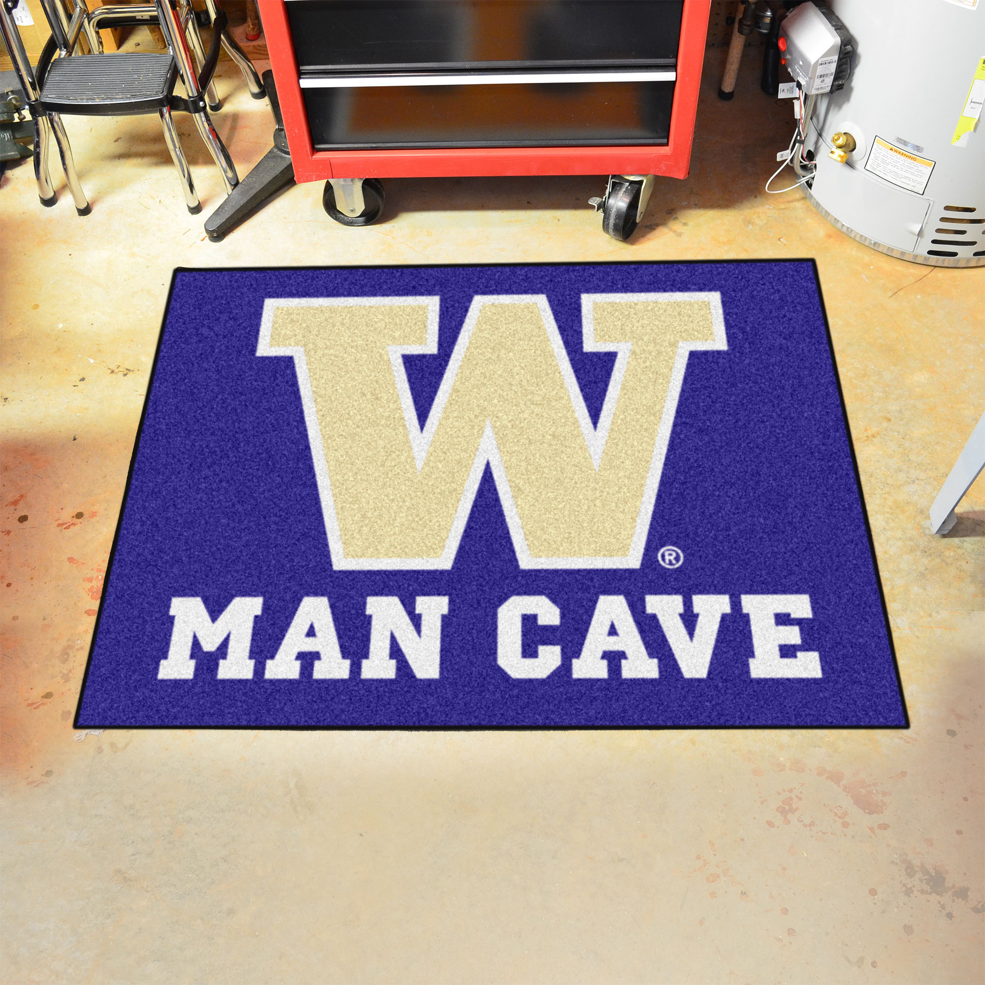 UW Huskies Man Cave All Star Mat â€“ 34 x 44.5