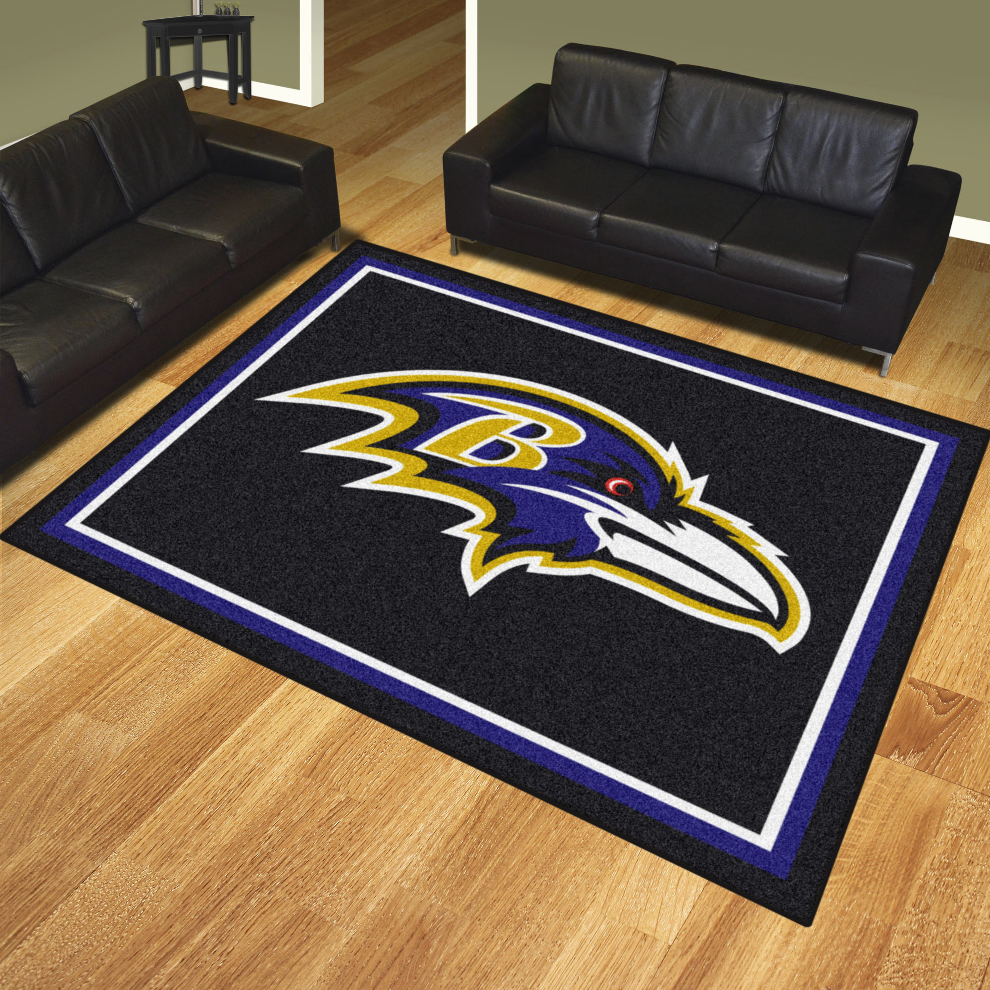 Baltimore Ravens Area Rug â€“ Nylon 8â€™ x 10â€™