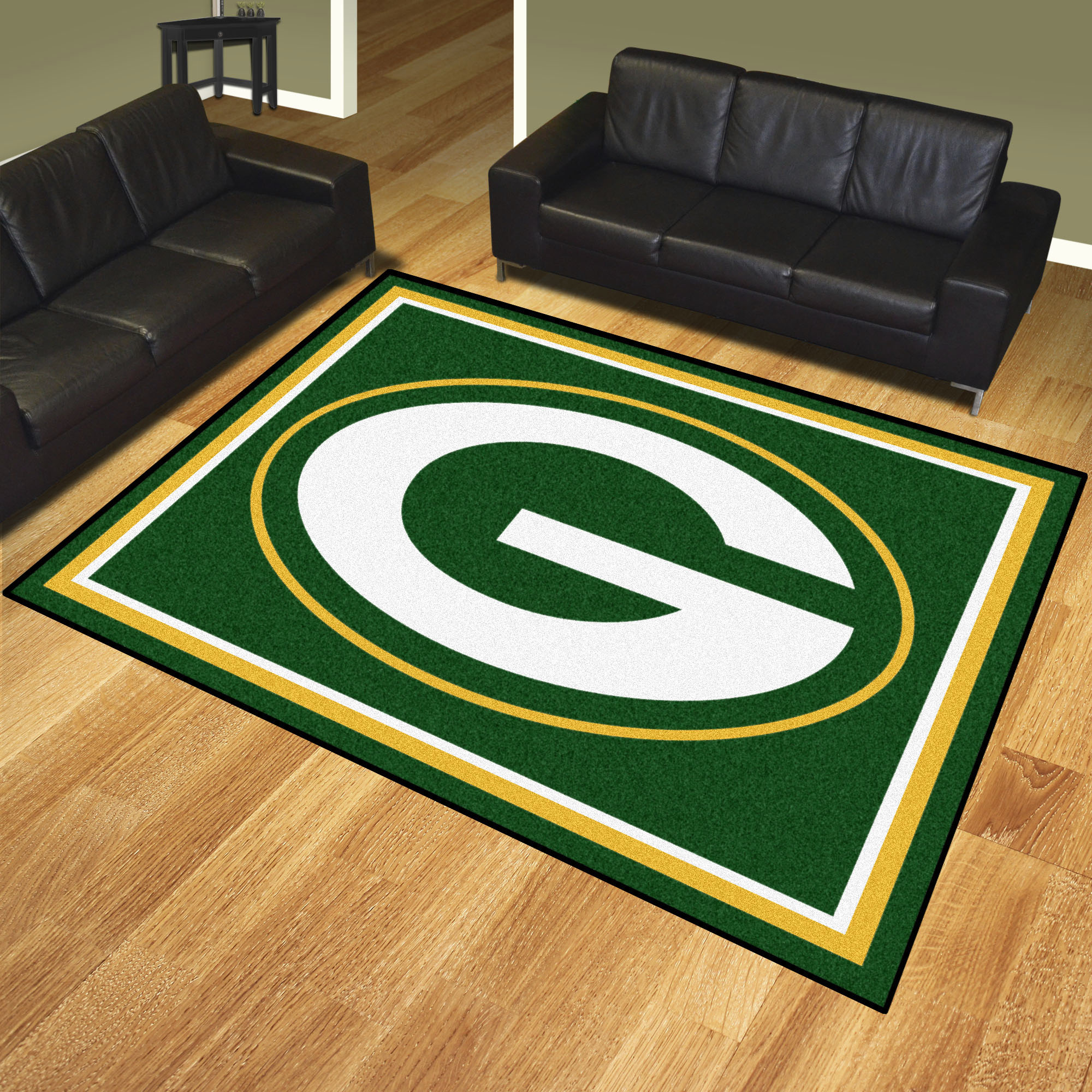Green Bay Packers Area Rug â€“ Nylon 8â€™ x 10â€™